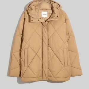 Madewell Holland Tan Quilted Puffer Coat